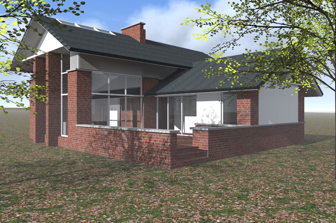 Neubau klassisches Einfamilienhaus mit Klinkerfassade in Nordhausen, Architekt Michael Flagmeyer